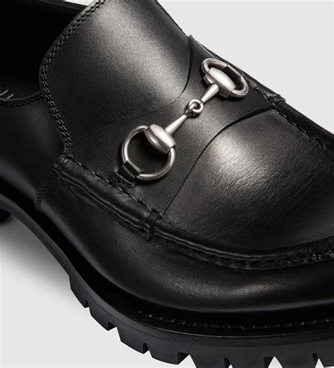 gucci horsebit lug sole loafers|gucci leather horsebit loafer review.